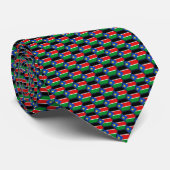 South Sudan Flag Honeycomb-Krawatte Krawatte (Gerollt)