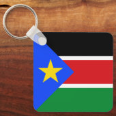 South Sudan Flag Schlüsselanhänger (Vorderseite)