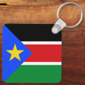 South Sudan Flag Schlüsselanhänger (Rückseite)