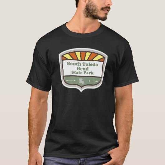 South Toledo Bend Staat Park Louisiana La Abzeiche T-Shirt (Vorderseite)