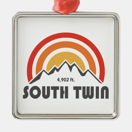 South Twin Mountain New Hampshire Ornament Aus Metall (Vorne)