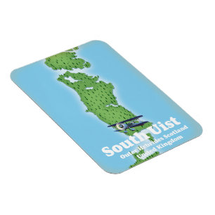 South Uist Outer Hebrides Schottland Karte Magnet