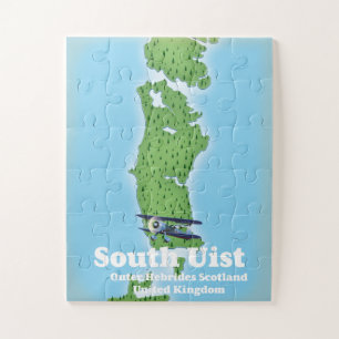 South Uist Outer Hebrides Scotland Landkarte Puzzle