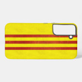 South Vietnam Light Grunge Flag Samsung Galaxy Hülle (Rückseite (Horizontal))