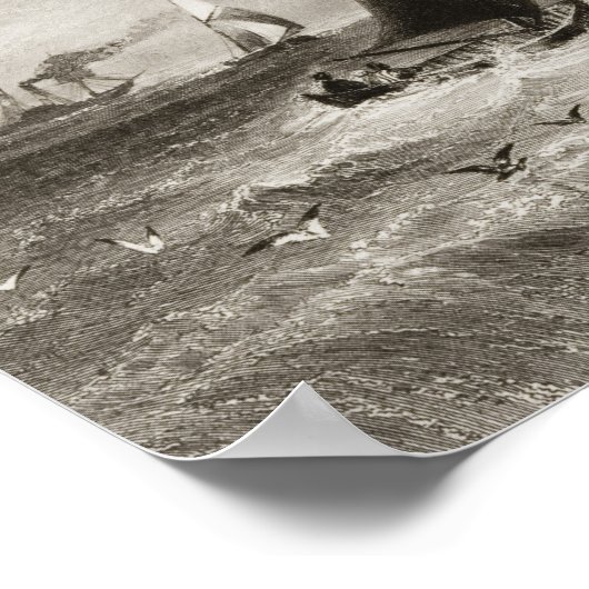 South Wall Lighthouse mit Howth Poster (Ecke)