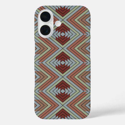 South West American Indian Style Patterned Art Case-Mate iPhone Hülle (Rückseite)