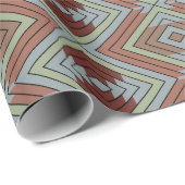 South West American Indian Style Patterned Art Geschenkpapier (Rolleneckpunkt)