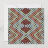 South West American Indian Style Patterned Art Karte (Vorderseite)