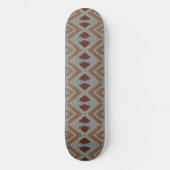South West American Indian Style Patterned Art Skateboard (Vorderseite)