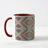 South West American Indian Style Patterned Art Tasse (Links)