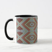 South West American Indian Style Patterned Art Tasse (Links)