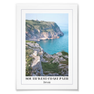 South West Coast Path, Brixham, Cornwall Fotodruck