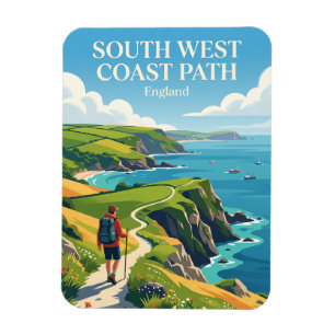 South West Coast Path, Cornwall Abschnitt England Magnet