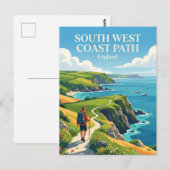 South West Coast Path, Cornwall Abschnitt England Postkarte (Vorne/Hinten)