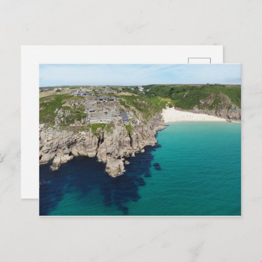 South West Coast Path, Penzance, Cornwall, UK Postkarte (Vorne/Hinten)