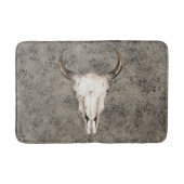 South-West Rustic Ranch Skull Brown Spritzer Badematte (Vorderseite)