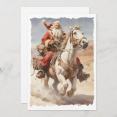 South West Santa Clause Weihnachtsreise Feiertagskarte (Vorne/Hinten)