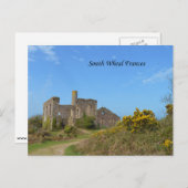 South Wheels Frances Mine Cornwall England Postkarte (Vorne/Hinten)