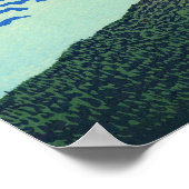 South Wind, Clear Sky Katsushika Hokusai 1830 Poster (Ecke)