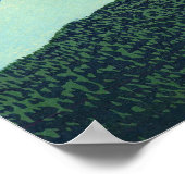 South Wind, Clear Sky Katsushika Hokusai 1830 Poster (Ecke)