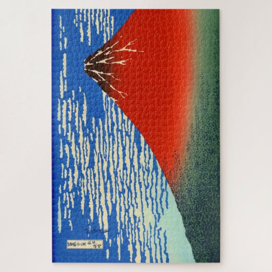 South Wind, Clear Sky Katsushika Hokusai 1830 Puzzle (Vertikal)