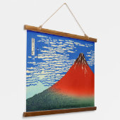 South Wind, Clear Sky Katsushika Hokusai 1830 Wandteppich Mit Holzrahmen (Gewinkelt)