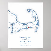 South Yarmouth Wedding Modern Guest Book Poster (Vorne)