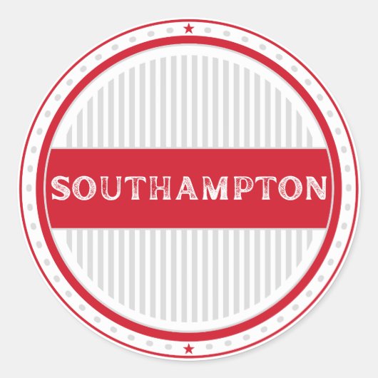 Southampton City Pride Emblem – English Identity Runder Aufkleber (Vorderseite)