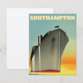 Southampton Kreuzfahrtschiff Reiseplakat (Vorne/Hinten)