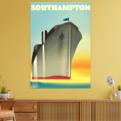Southampton Kreuzfahrtschiff Reiseplakat Leinwanddruck (Insitu (Wohnzimmer))