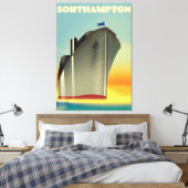 Southampton Kreuzfahrtschiff Reiseplakat Leinwanddruck (Insitu (Schlafzimmer))