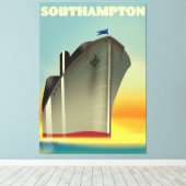 Southampton Kreuzfahrtschiff Reiseplakat Leinwanddruck (Insitu (Holzboden))