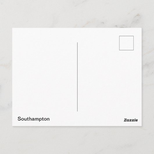 Southampton Postkarte (Rückseite)
