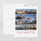 Southampton Postkarte (Vorne/Hinten)
