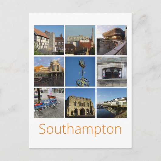 Southampton Postkarte (Vorderseite)