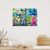 Southbank Graffiti - London Poster (Küche)