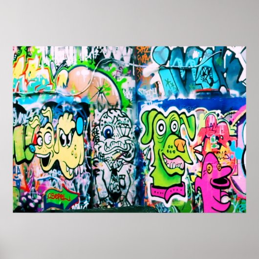 Southbank Graffiti - London Poster (Vorne)