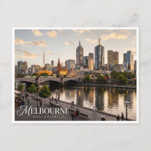 Southbank Promenade Melbourne Australien Postkarte