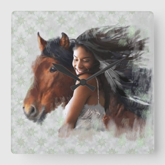 SOUTHBOUND - Wall-Uhr Quadratische Wanduhr (Vorderseite)