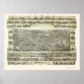 Southbridge, MA Panoramic Map - 1892 Poster (Vorne)