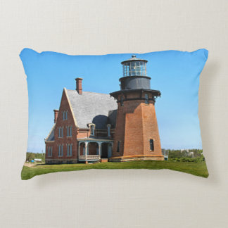 Southeast Lighthouse Block Island RI Accent Pillow Dekokissen
