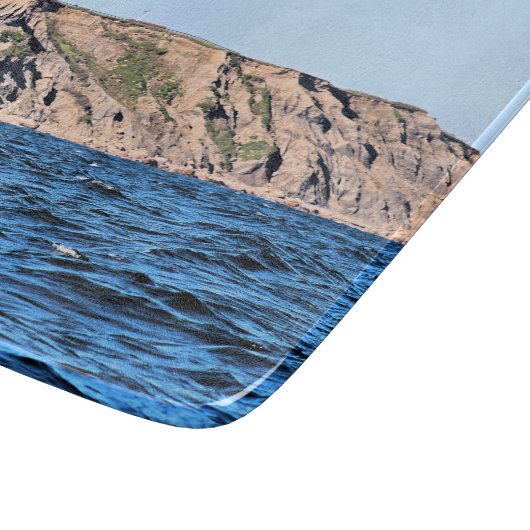 Southeast Lighthouse Block Island RI Cutting Board Schneidebrett (Ecke)