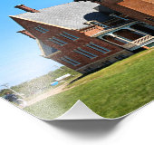 Southeast Lighthouse, Block Island RI Foto Print (Ecke)