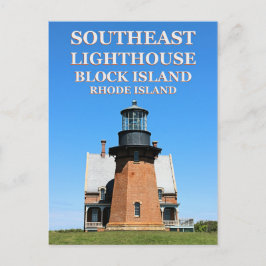 Southeast Lighthouse, Block Island, RI Postcard Postkarte