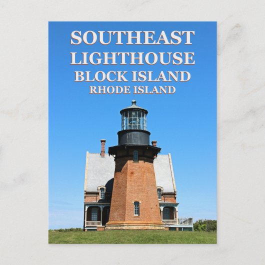 Southeast Lighthouse, Block Island, RI Postcard Postkarte (Vorderseite)