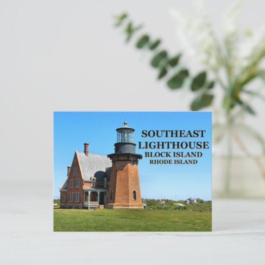Southeast Lighthouse, Block Island, RI Postcard Postkarte (Stehend Vorderseite)