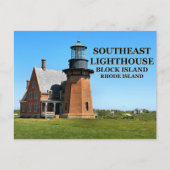 Southeast Lighthouse, Block Island, RI Postcard Postkarte (Vorderseite)