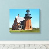 Southeast Lighthouse, Block Island Wrapped Canvas Leinwanddruck (Insitu (Holzboden))