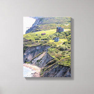 Southeast Lighthouse, Block Island Wrapped Canvas Leinwanddruck