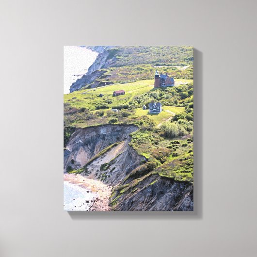 Southeast Lighthouse, Block Island Wrapped Canvas Leinwanddruck (Vorderseite)